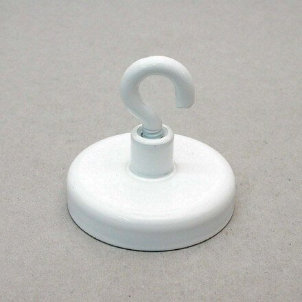 Magnetkroge i stÃ¥l â hvidlakeret